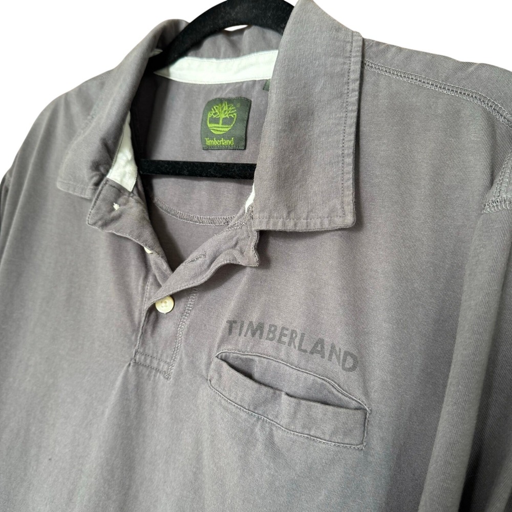 Timberland XL Long Sleeve Polo Shirt Organic Cotton Gorpcore Hiking‎ Outdoor